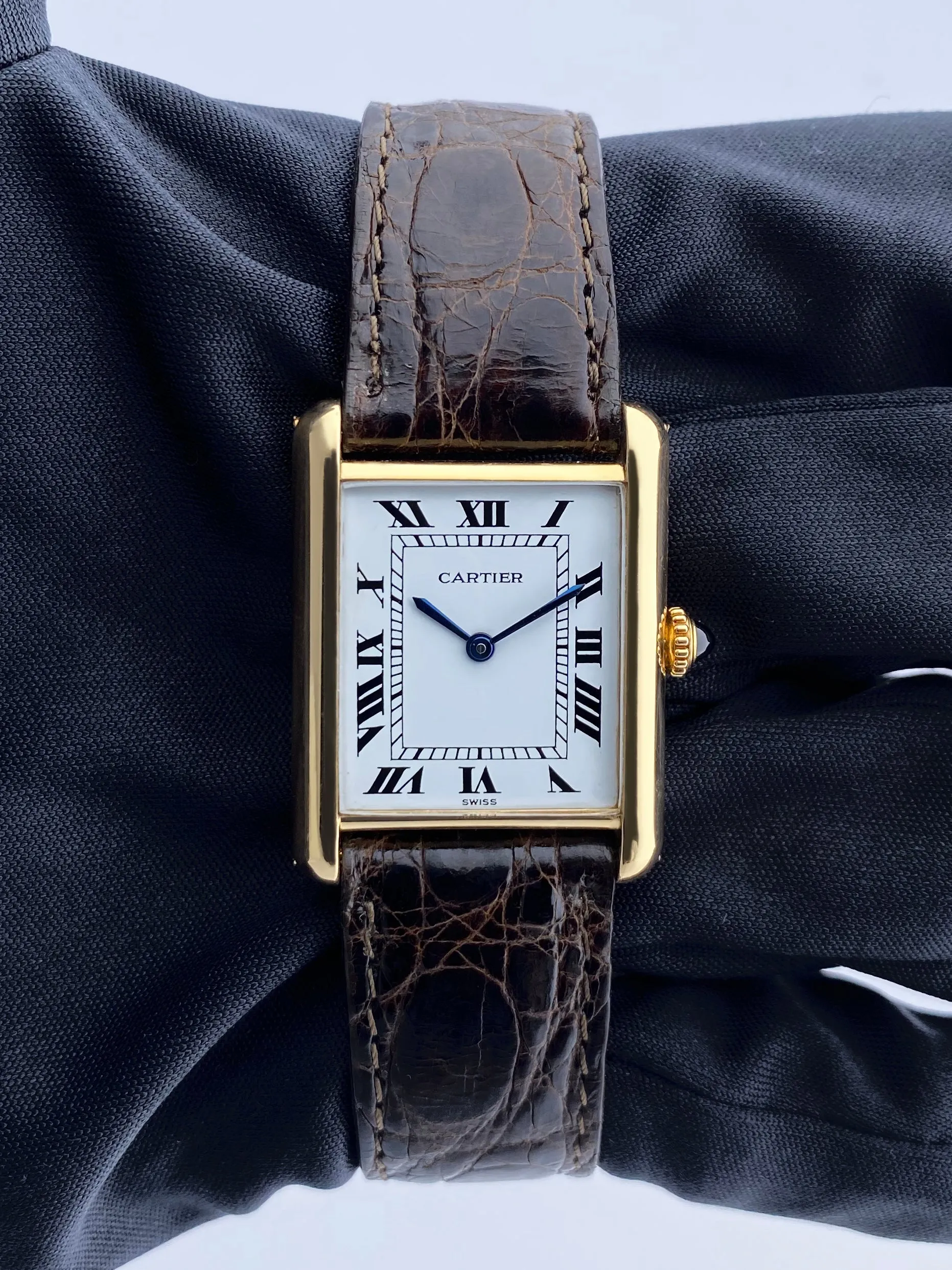 Cartier Tank 78086 Paris 18K Yellow Gold Ladies Watch