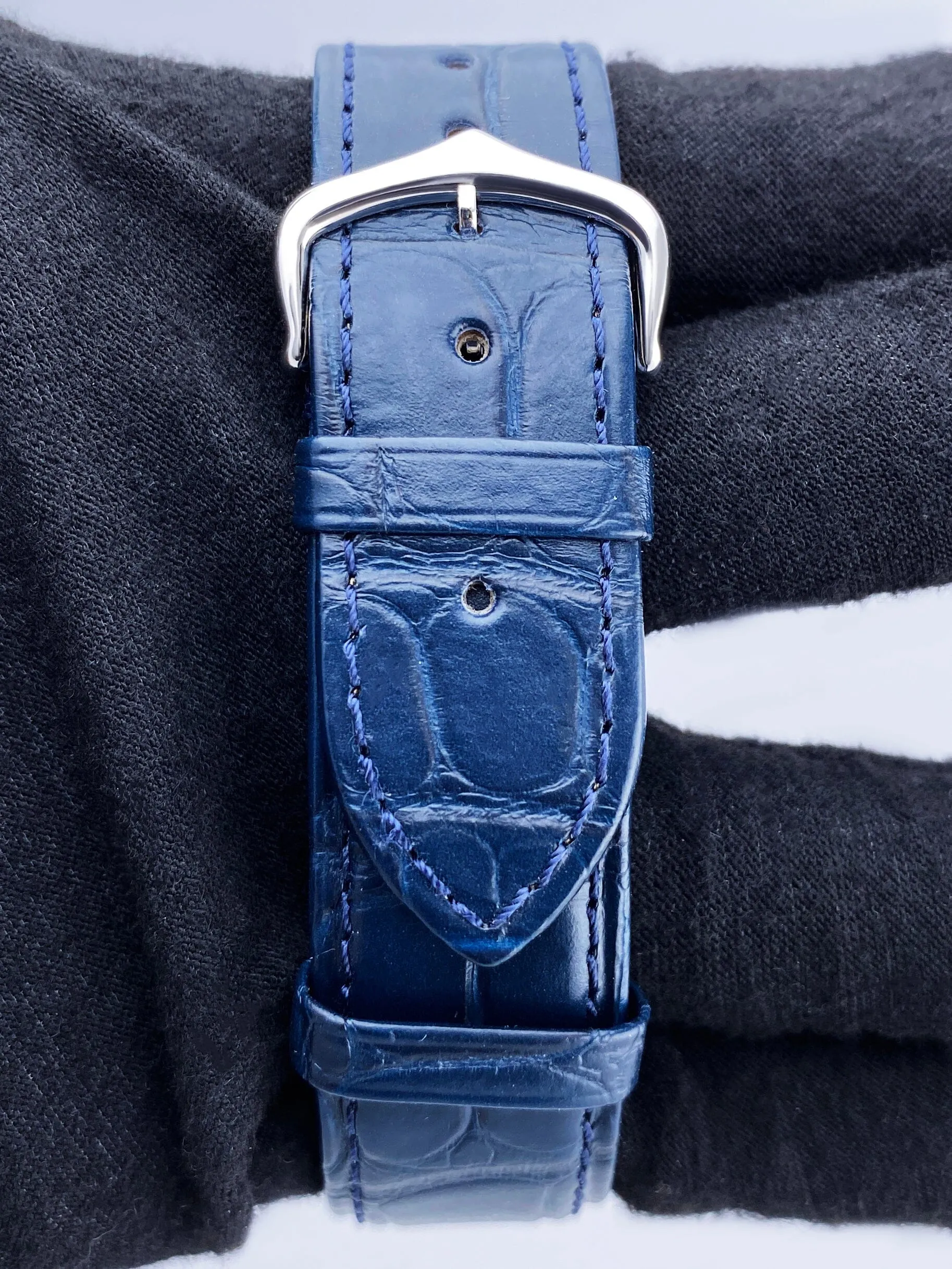 Cartier Tank Americaine Large W2601356 Rhodiumized 18K White Gold Mens Watch