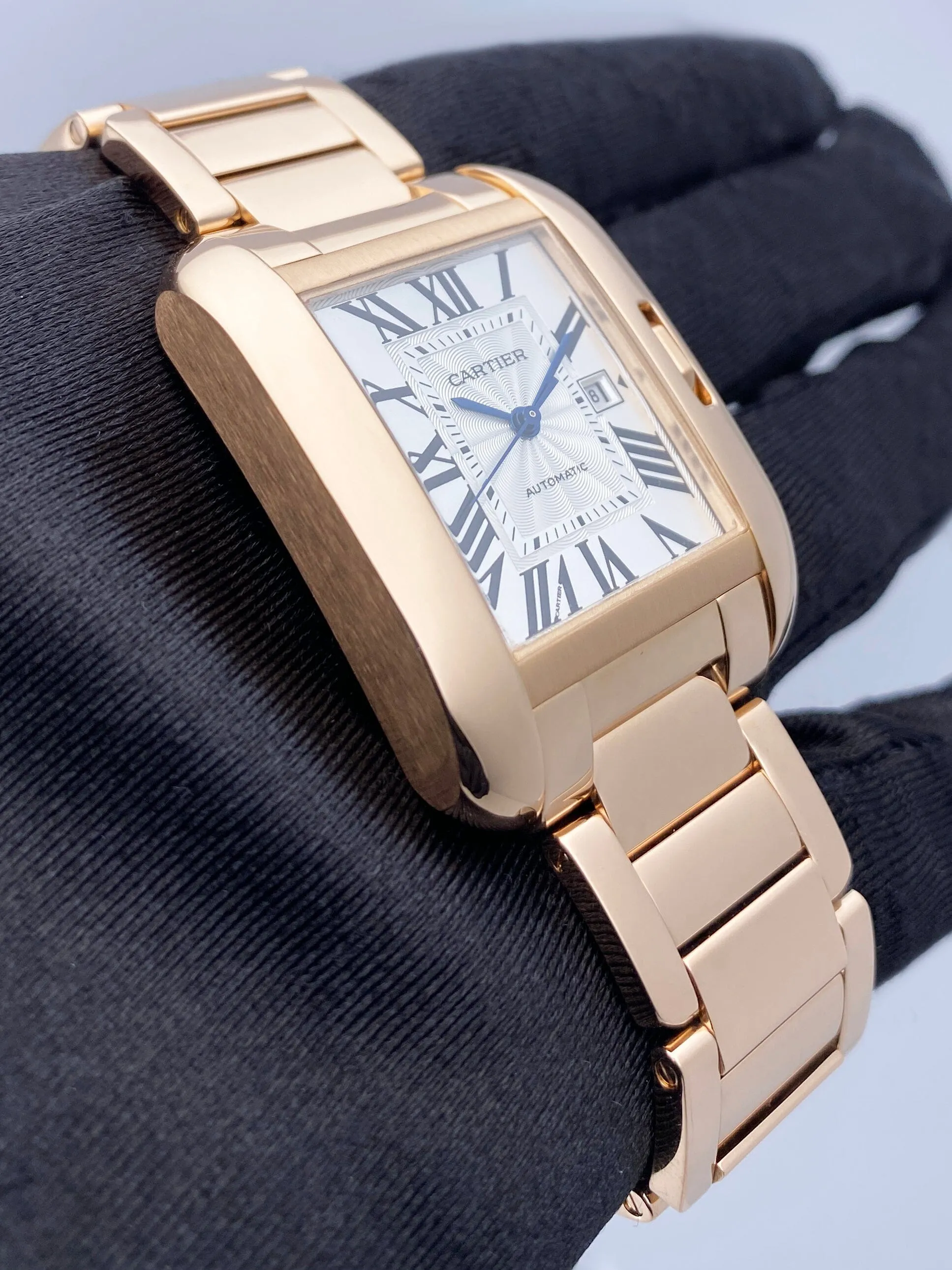 Cartier Tank Anglaise Midsize W5310003 18K Rose Gold Ladies Watch