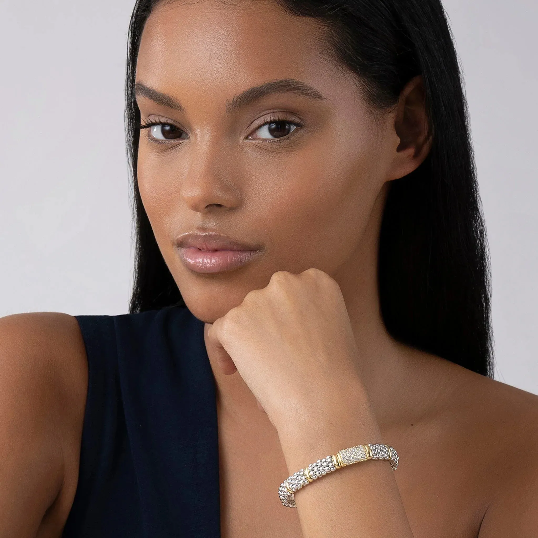 Caviar Diamond Bracelet | 9mm