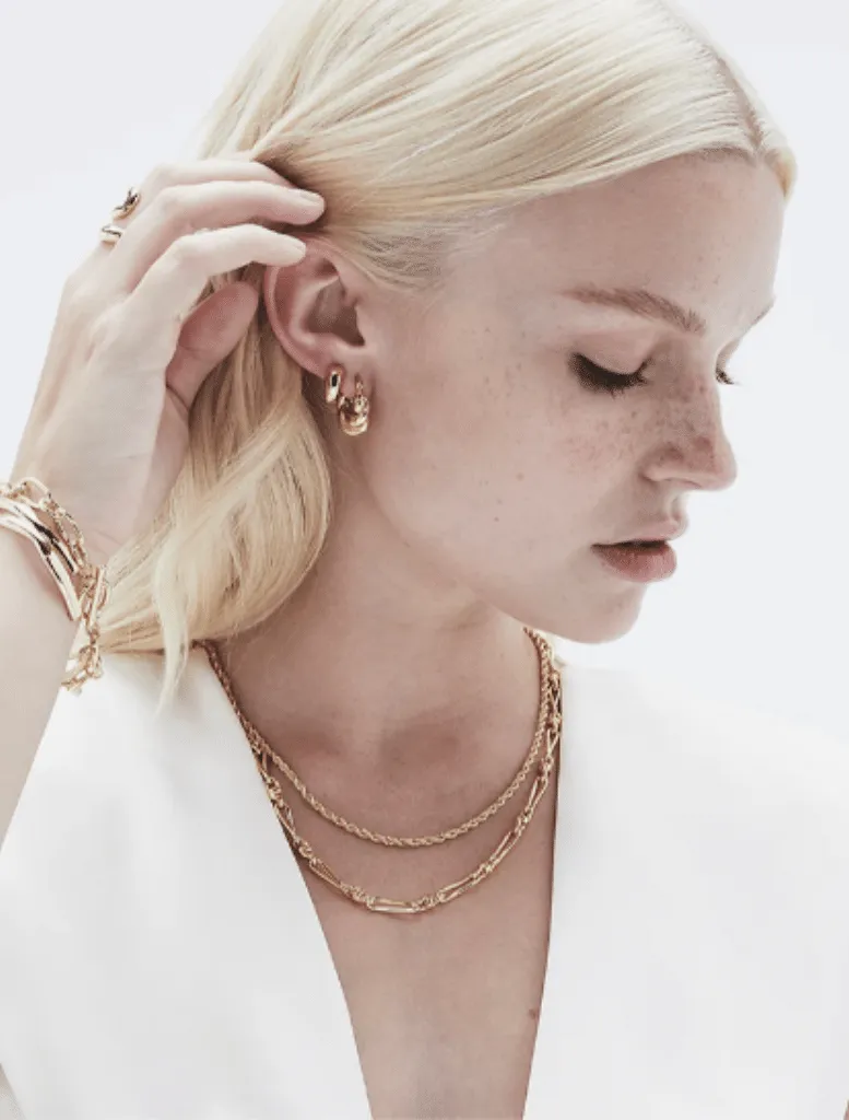 Cecile Chain Necklace - Gold