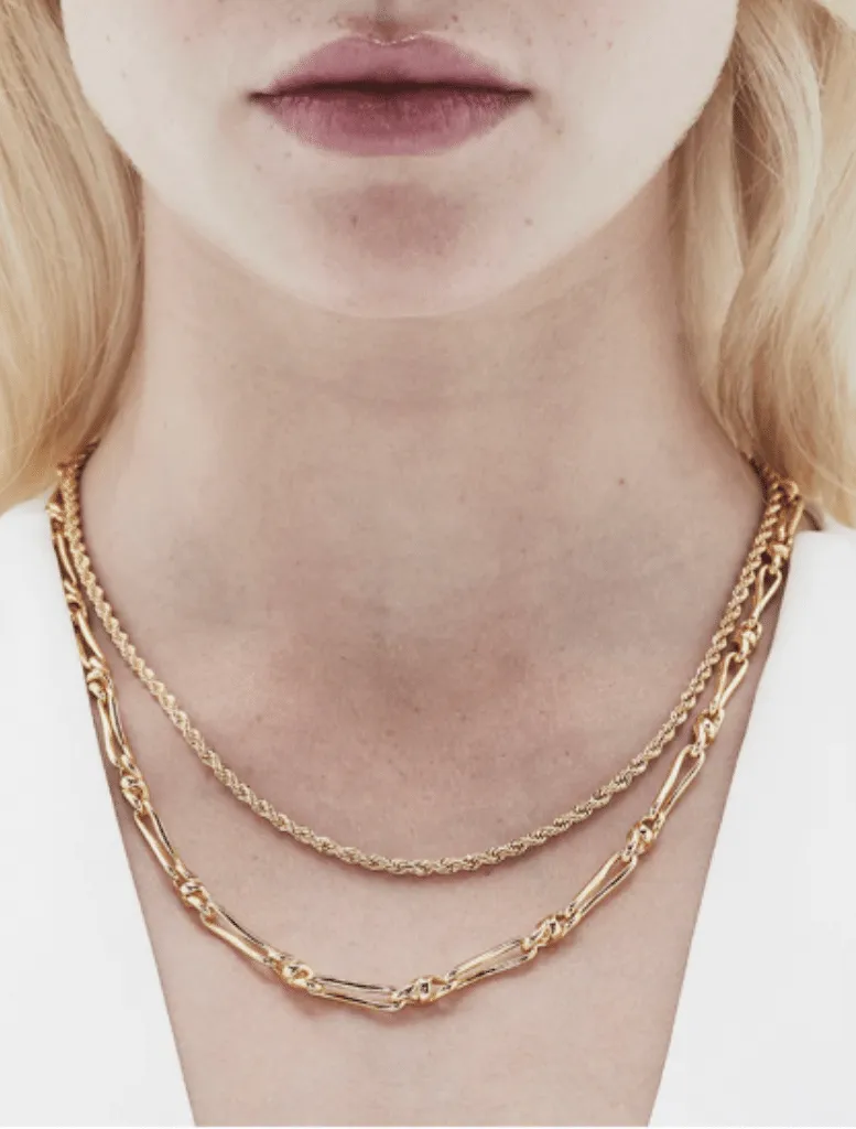 Cecile Chain Necklace - Gold