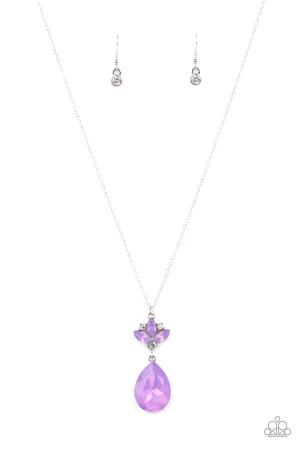 Celestial Shimmer Purple Paparazzi Necklace