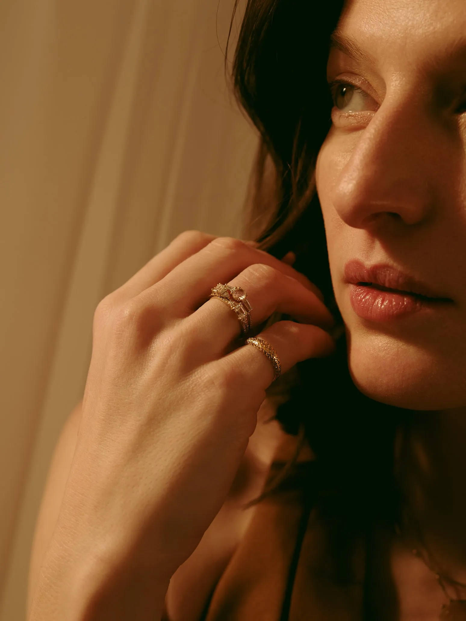 champagne iris ring