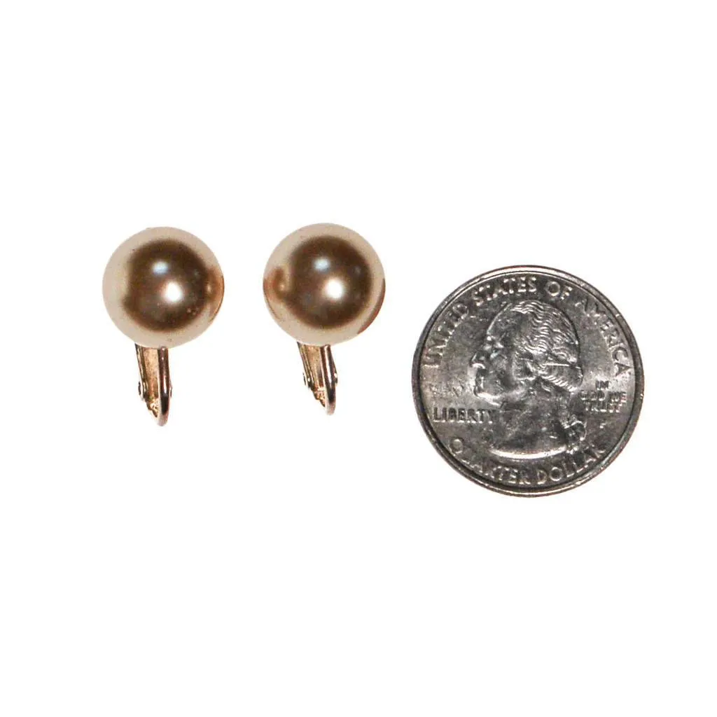 Champagne Pearl Earrings