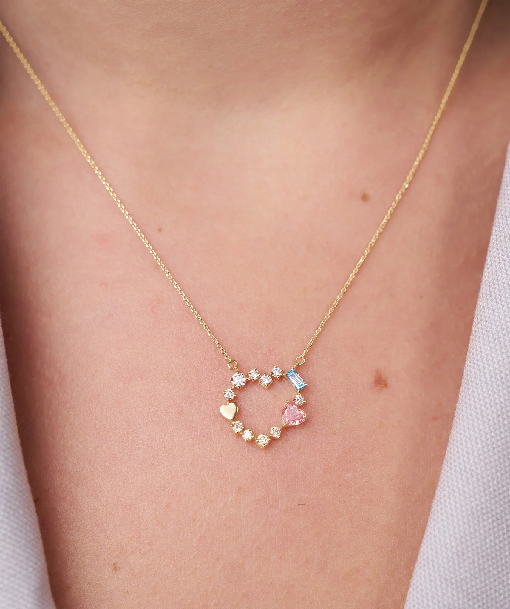 Charm of Love Diamond Necklace
