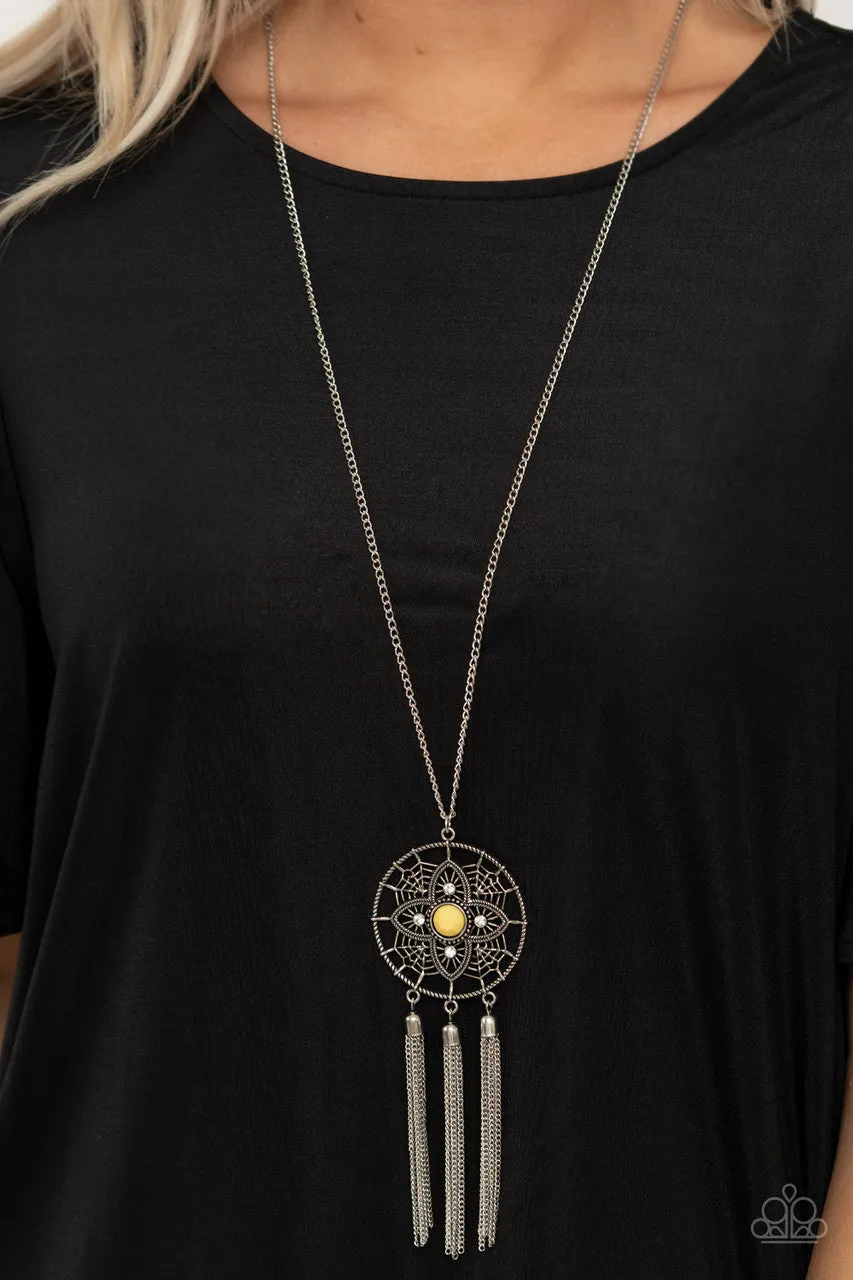 Chasing Dreams Yellow Paparazzi Necklace