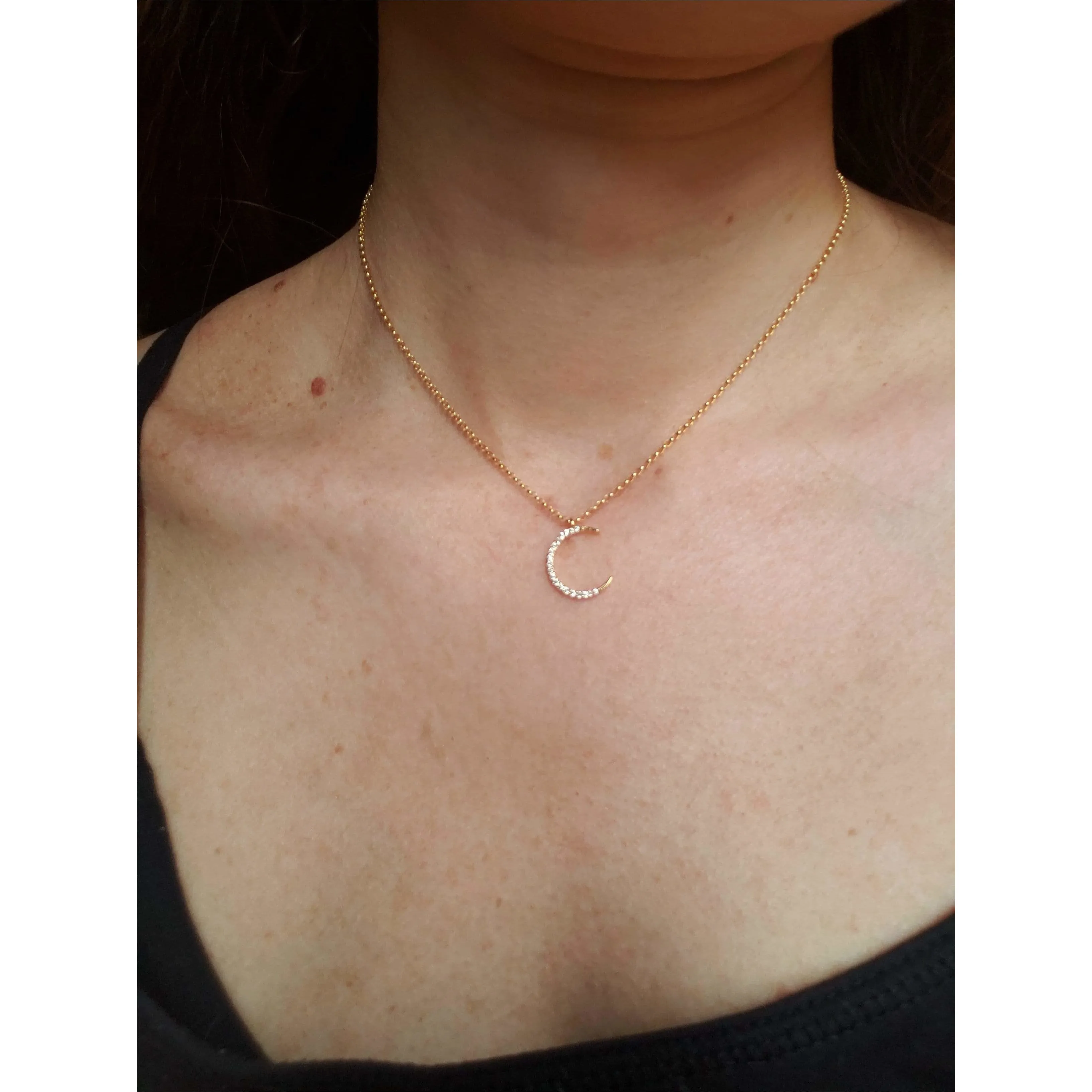 Chelsea Crescent Moon Necklace