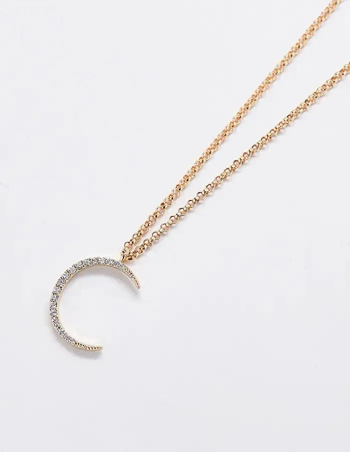 Chelsea Crescent Moon Necklace