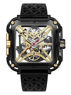 CIGA DESIGN Automatic Watch for Gents With Additional Strap -  X021-BLGO-W25BK