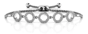Circles Of Love Adjustable Diamond Bracelet with 0.53 ct.(finished) 1.1mm
