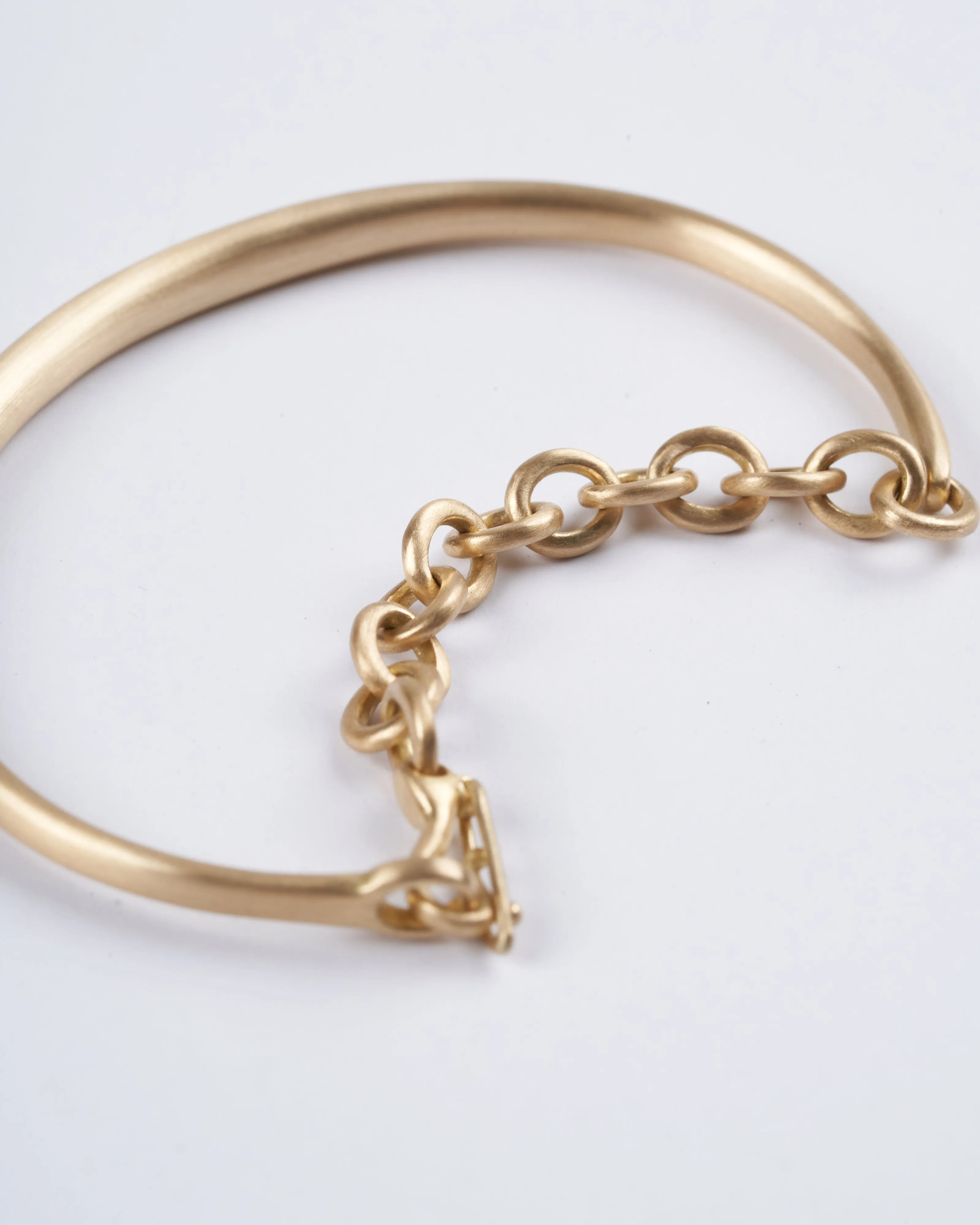 city chain cuff - yellow gold