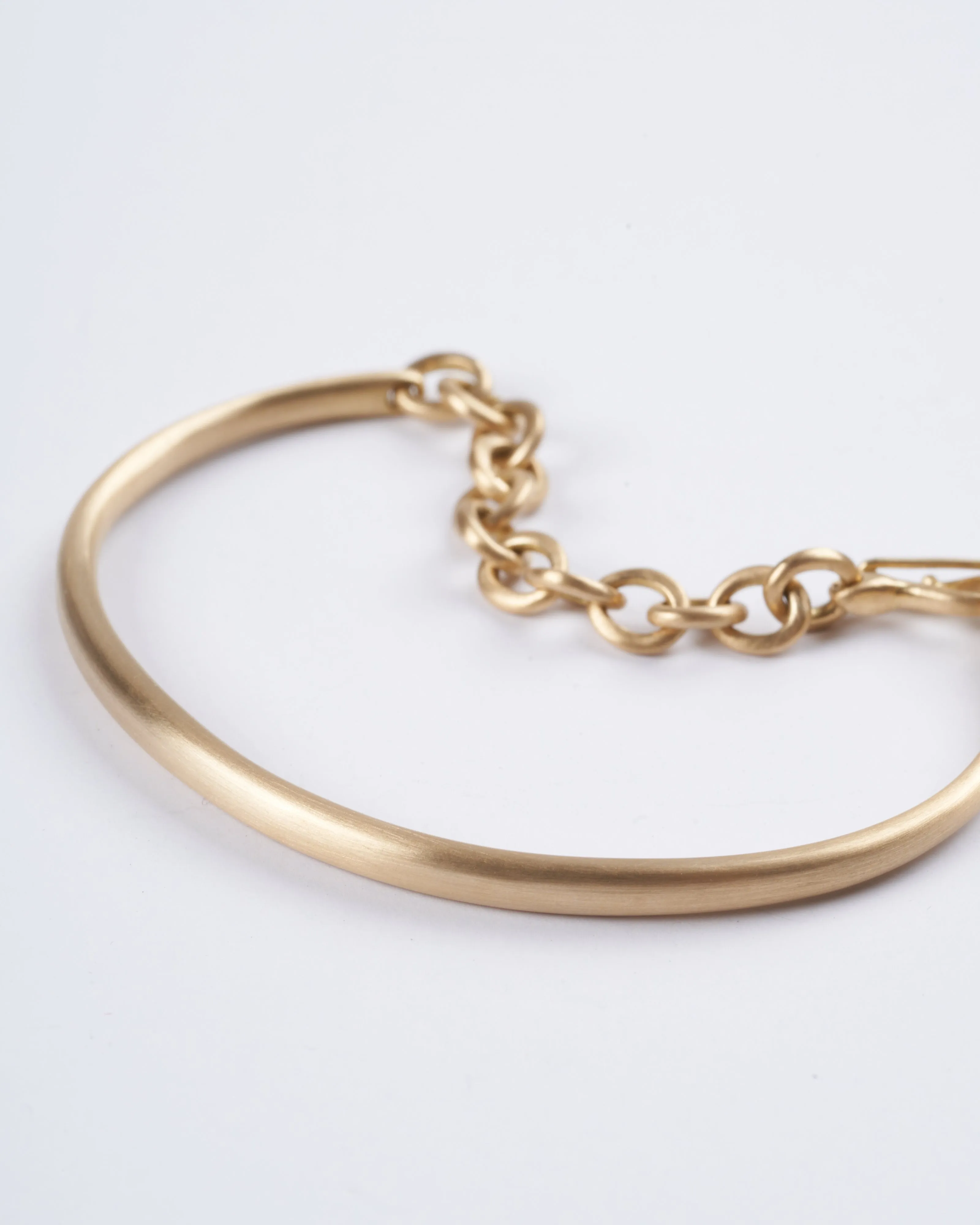 city chain cuff - yellow gold