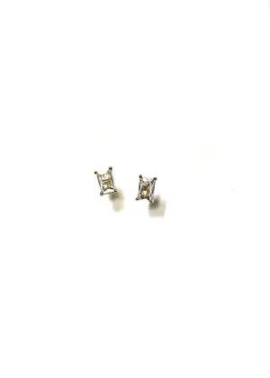 CLARISE EMERALD CUT EARRINGS