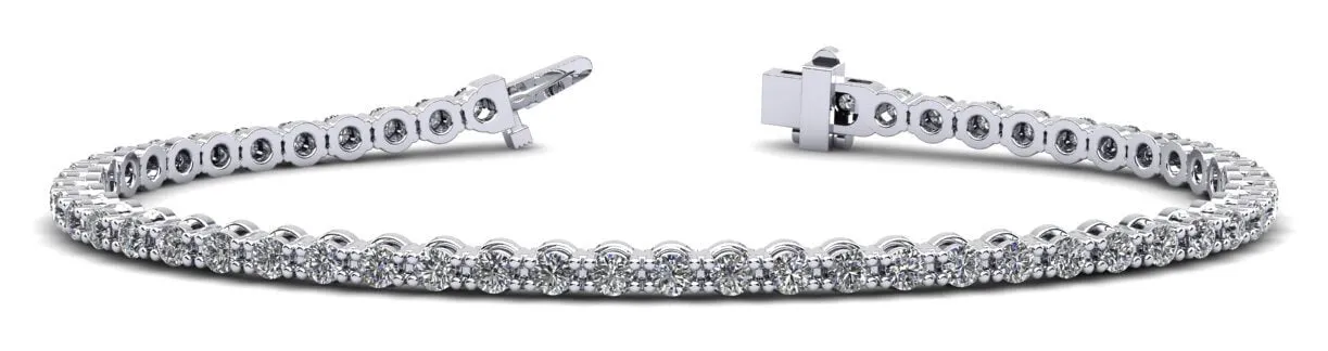 Classic Link Lab-Grown Diamond Tennis Bracelet with 3.00 ct.(finished) 2.5mm