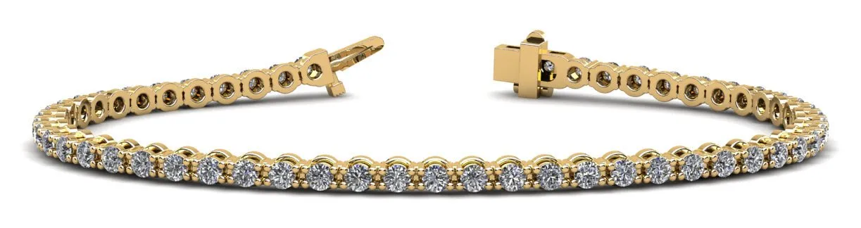 Classic Link Lab-Grown Diamond Tennis Bracelet with 3.00 ct.(finished) 2.5mm