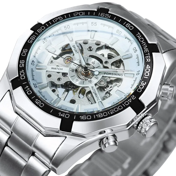 Cool Men's Skeleton Automatic Mechanical Watch