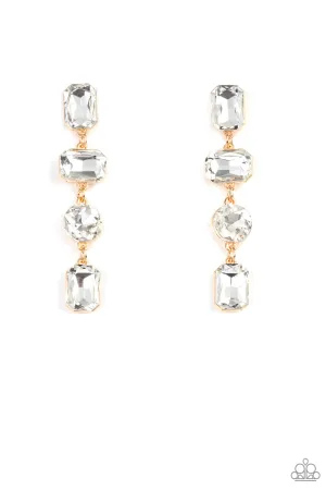 Cosmic Heiress Gold
Post Earrings Paparazzi
