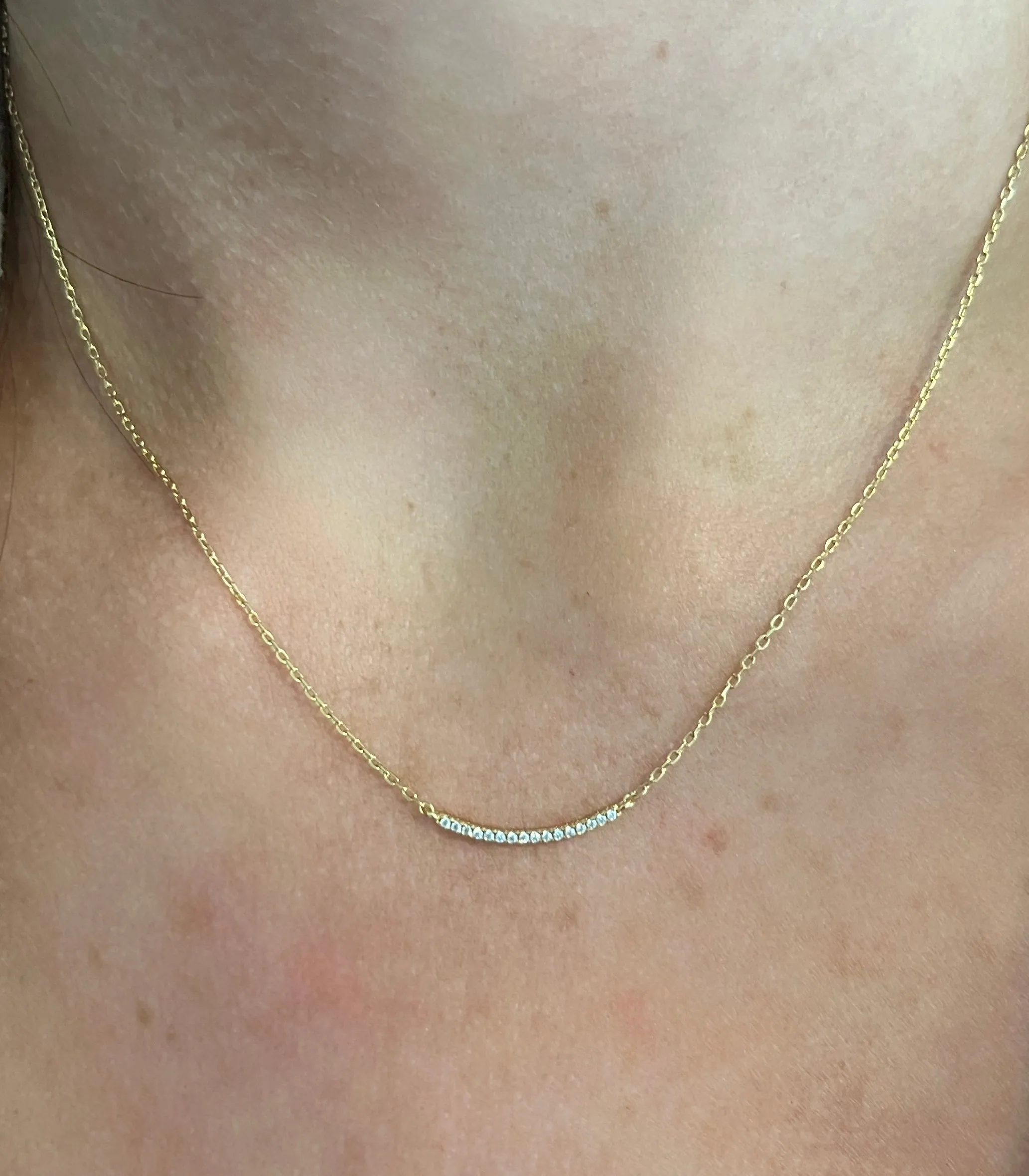 Curved Bar Necklace (Gold & Silver)