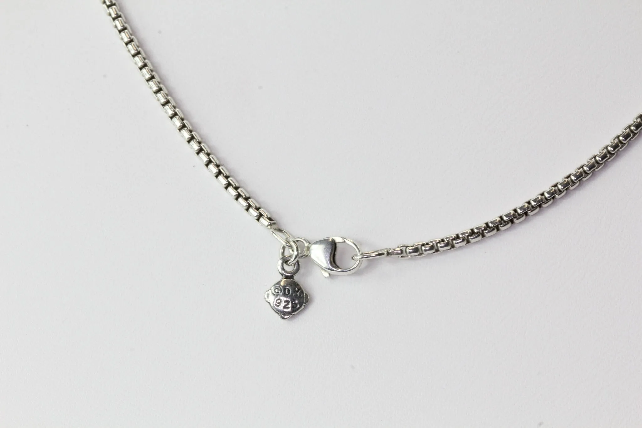 David Yurman Sterling Silver Diamond Morganite Noblesse Necklace