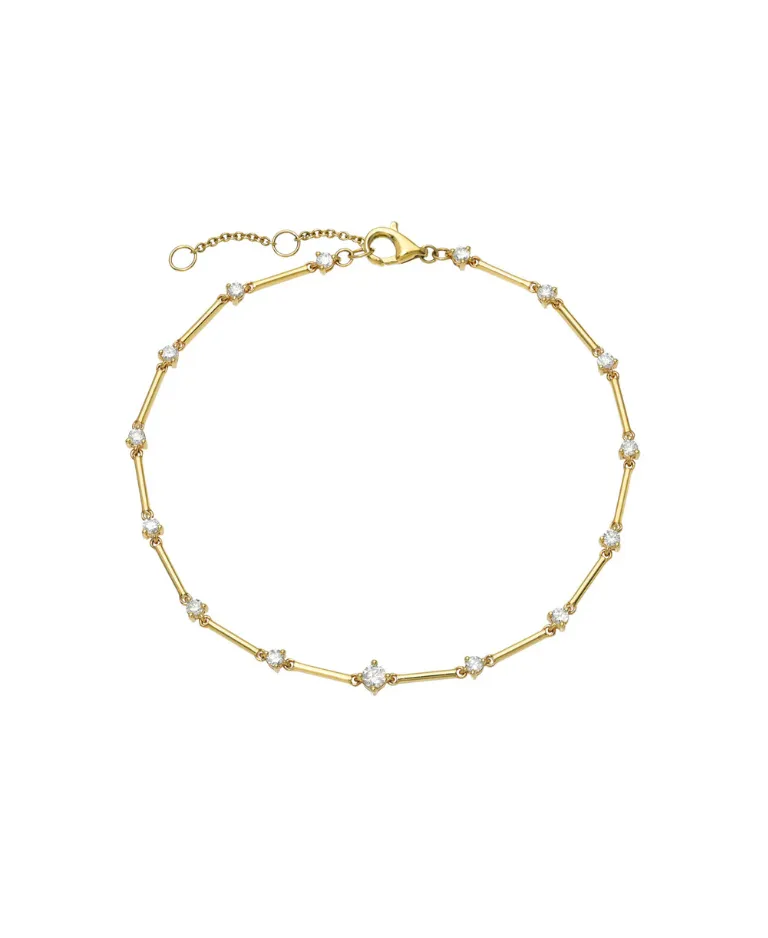 Diamond and Gold Bar Constellation Bracelet