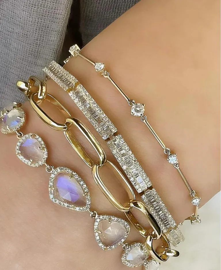Diamond and Gold Bar Constellation Bracelet