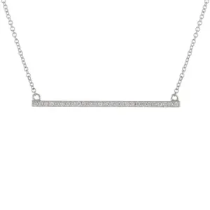 DIAMOND BAR NECKLACE