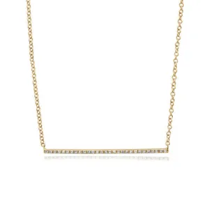 Diamond Bar Necklace