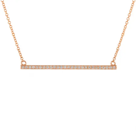 DIAMOND BAR NECKLACE
