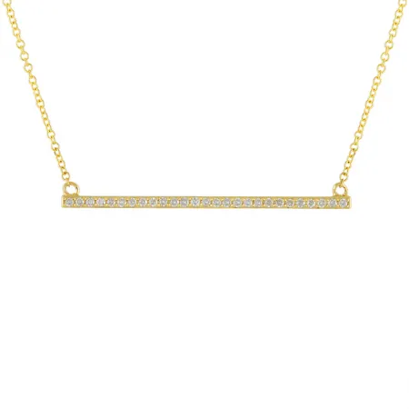 DIAMOND BAR NECKLACE