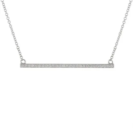 DIAMOND BAR NECKLACE