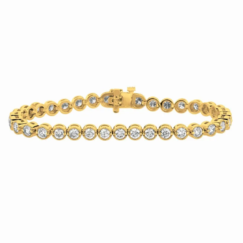 DIAMOND BRACELET 14K GOLD (6.04 CTW)