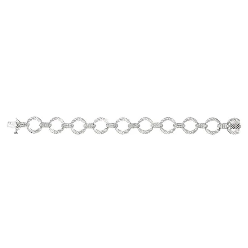 DIAMOND BRACELET 14K ROSE/WHITE/YELLOW GOLD (1.5 CTW)