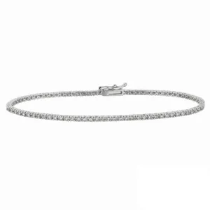 DIAMOND BRACELET 14K WHITE GOLD (1 CTW)