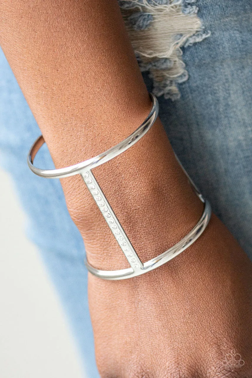 Diamond Deity White Paparazzi Bracelet