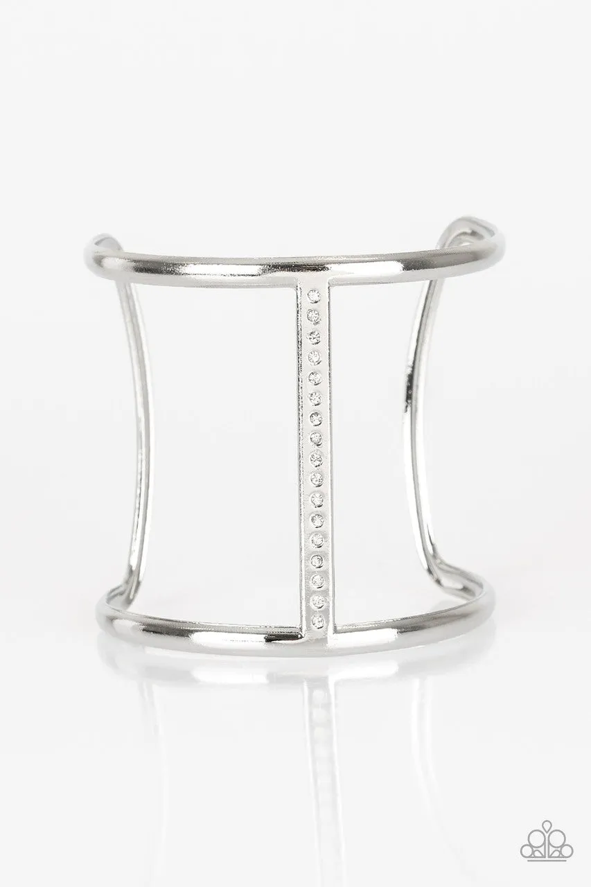 Diamond Deity White Paparazzi Bracelet
