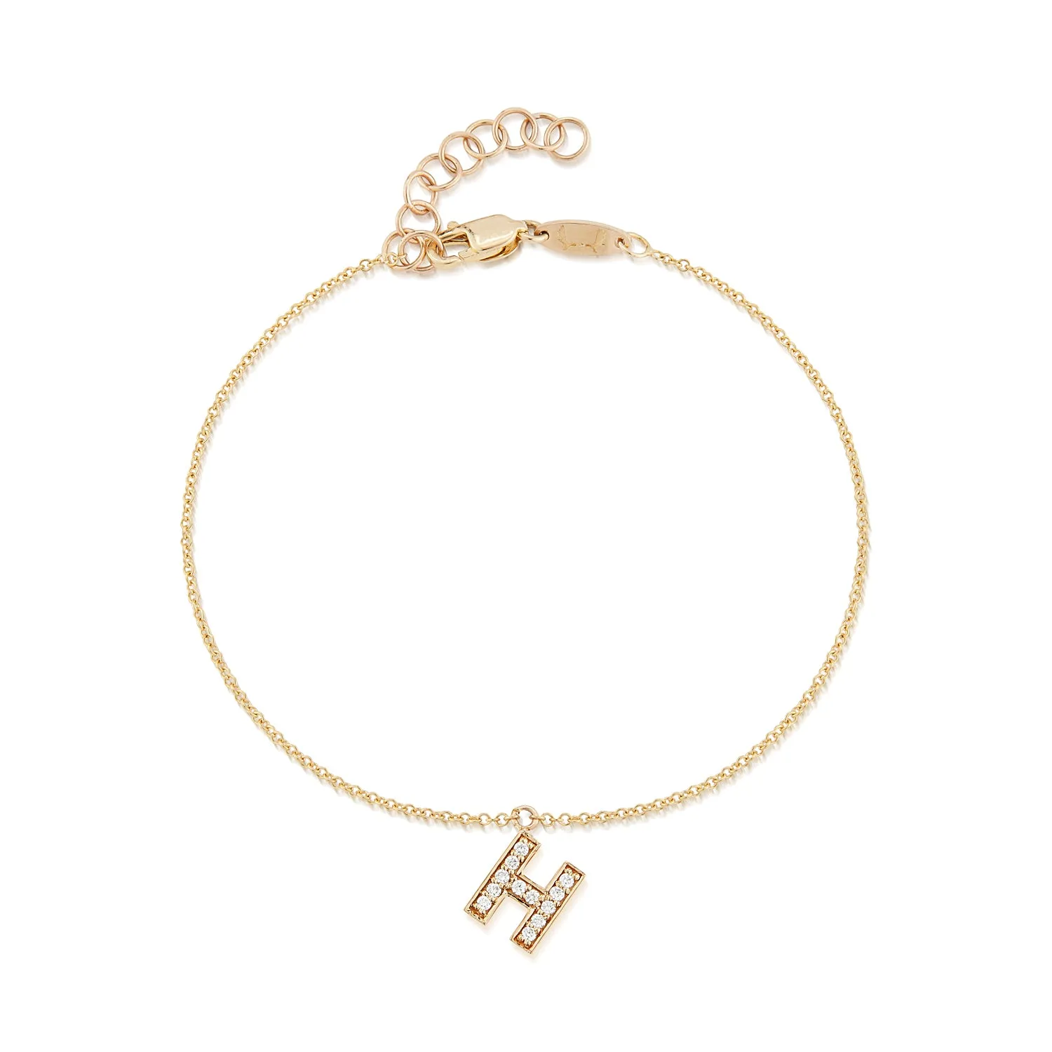 Diamond Initial Bracelet