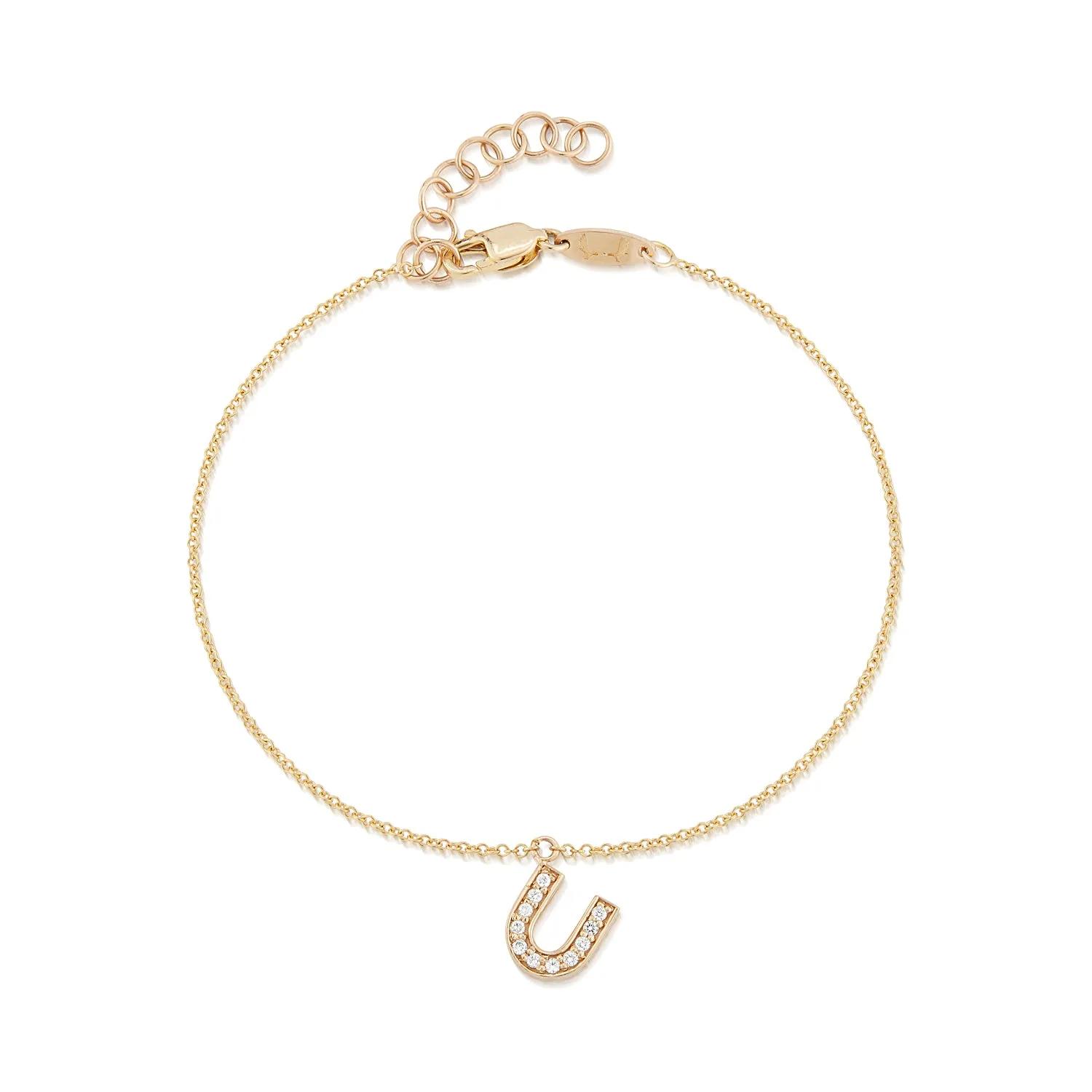 Diamond Initial Bracelet