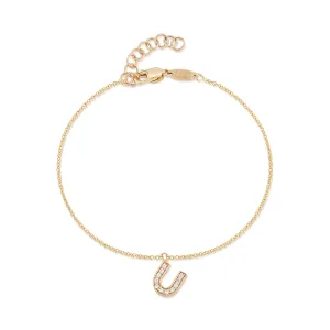 Diamond Initial Bracelet