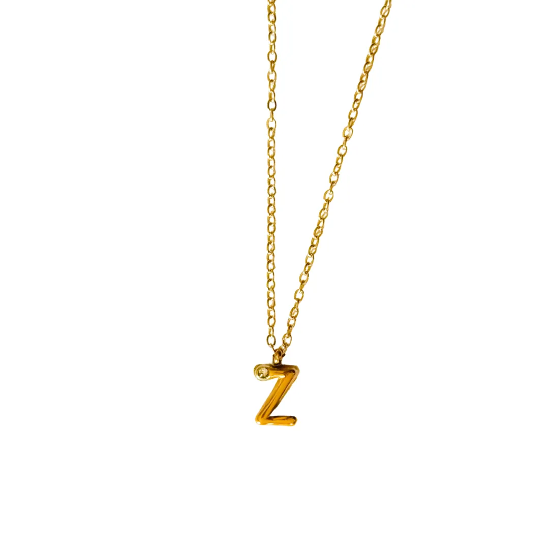 Diamond Initial Necklace