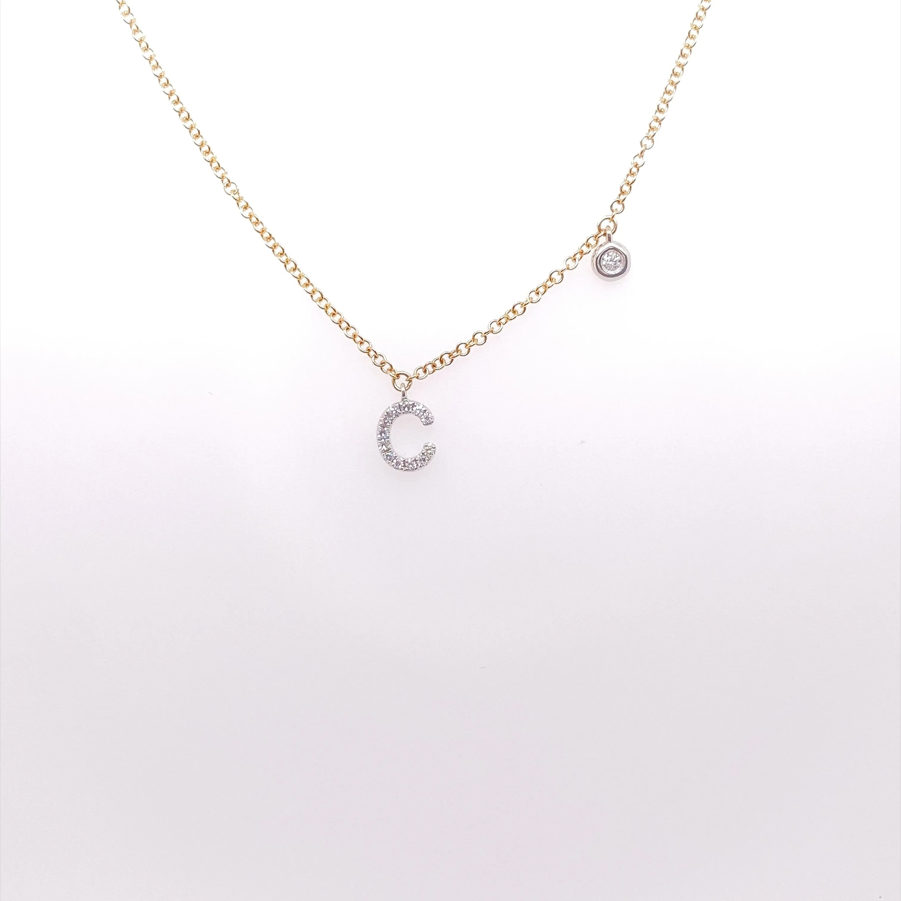 Diamond Initial Necklace