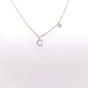 Diamond Initial Necklace