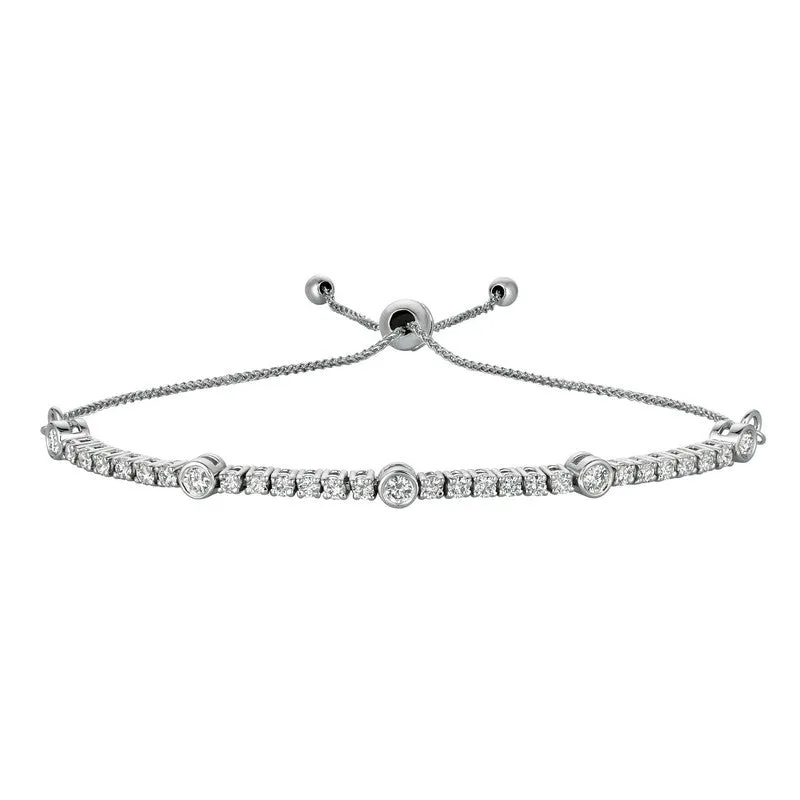 ‘DIAMOND LINKS’ BOLO DIAMOND BRACELET 14K GOLD (1 CTW)