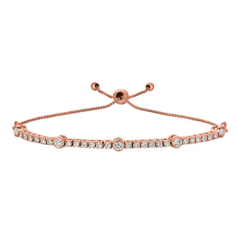 ‘DIAMOND LINKS’ BOLO DIAMOND BRACELET 14K GOLD (1 CTW)