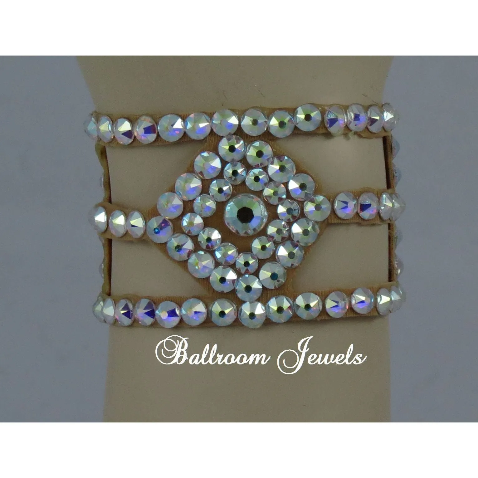Diamond shaped Crystal Ballroom Bracelet