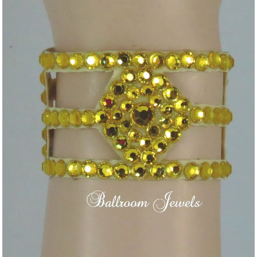 Diamond shaped Crystal Ballroom Bracelet