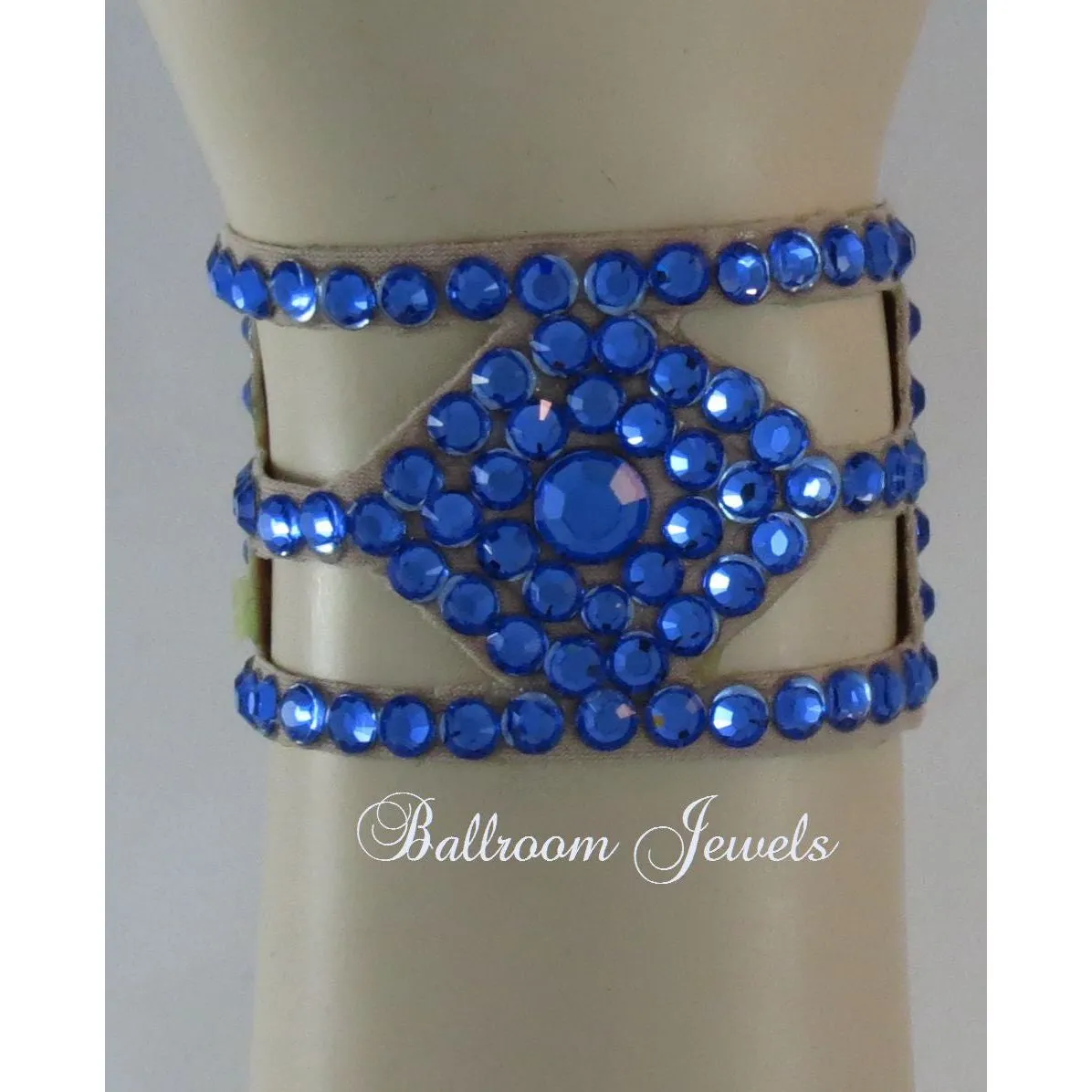 Diamond shaped Crystal Ballroom Bracelet