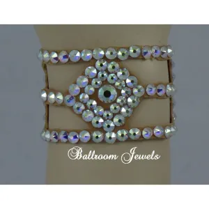 Diamond shaped Crystal Ballroom Bracelet