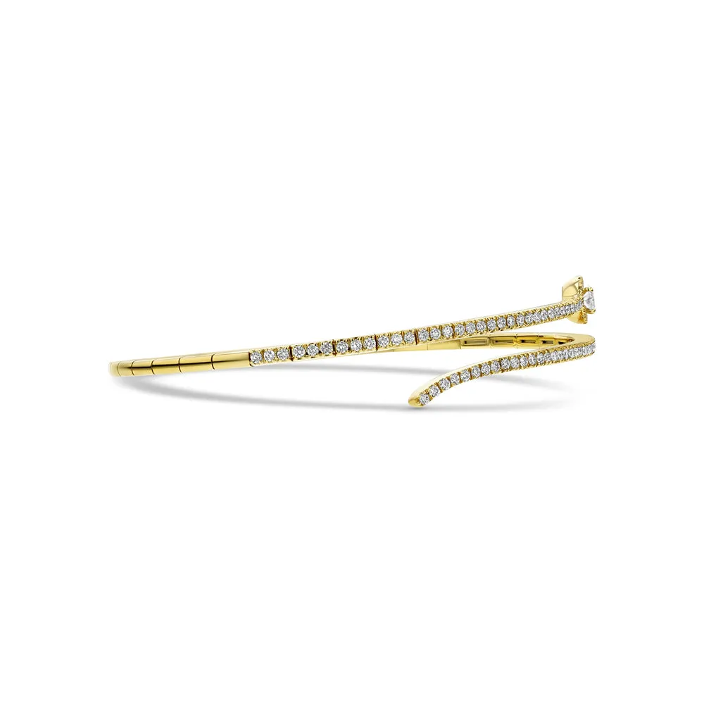 Diamond Snake Bangle