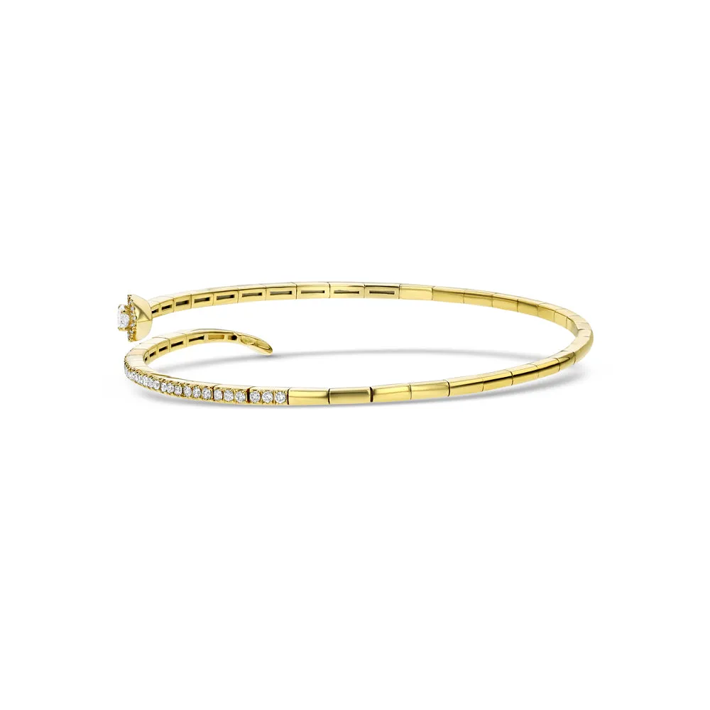Diamond Snake Bangle
